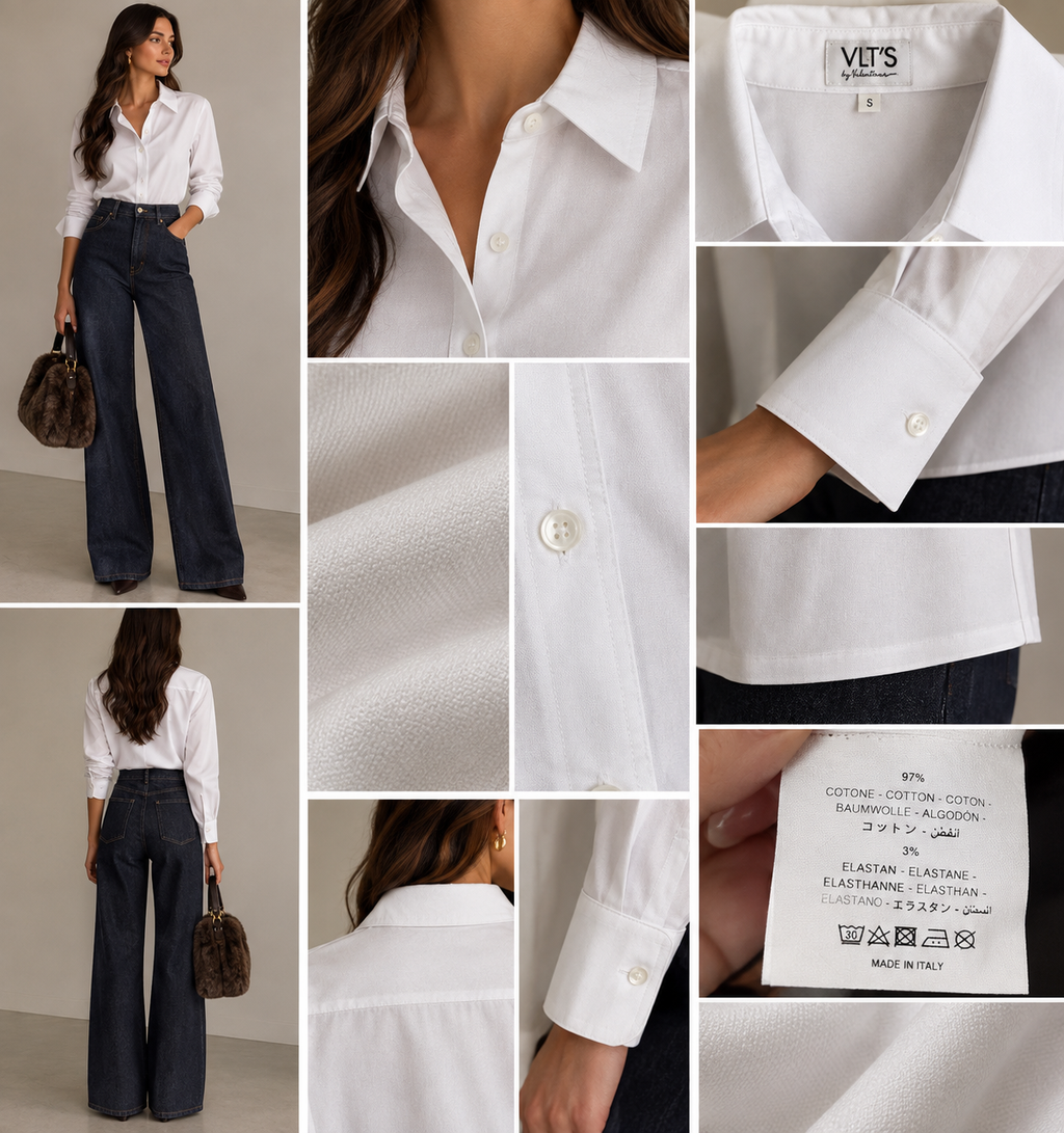 Camicia 100 cotone Oxford