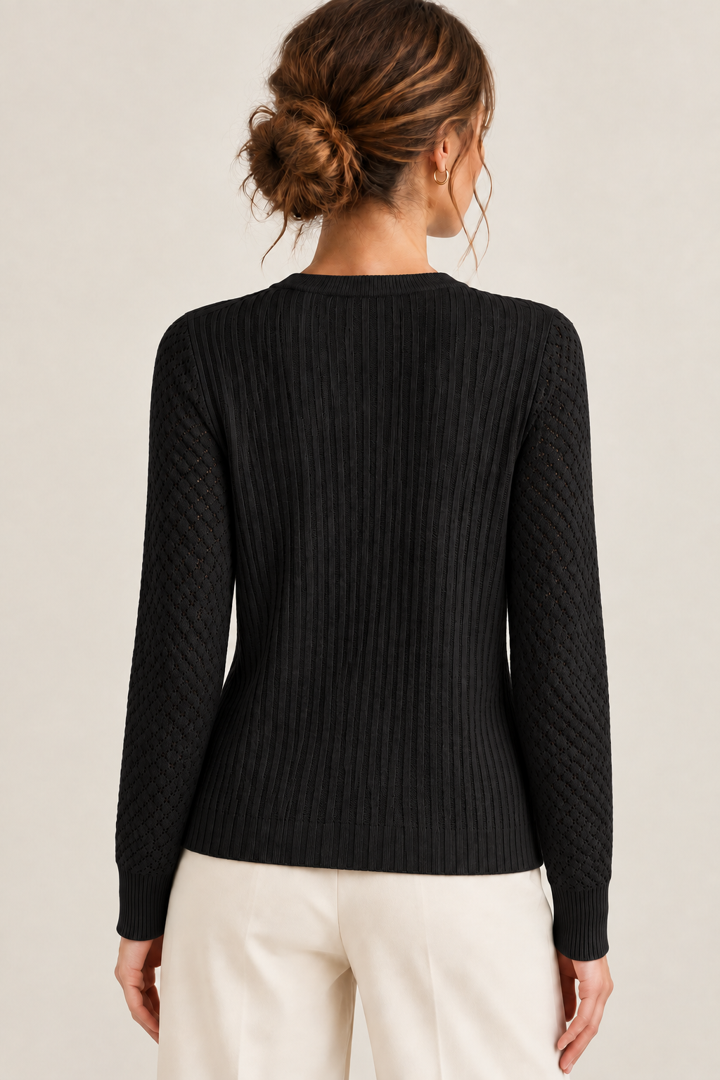 Maglione nero - fit rilassato