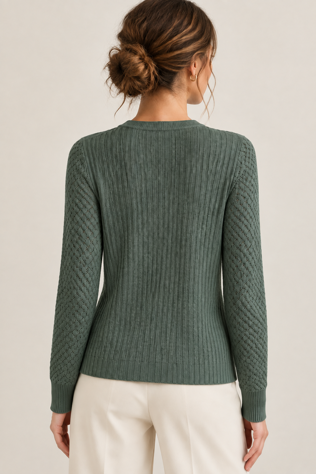 Maglione verde - fit rilassato