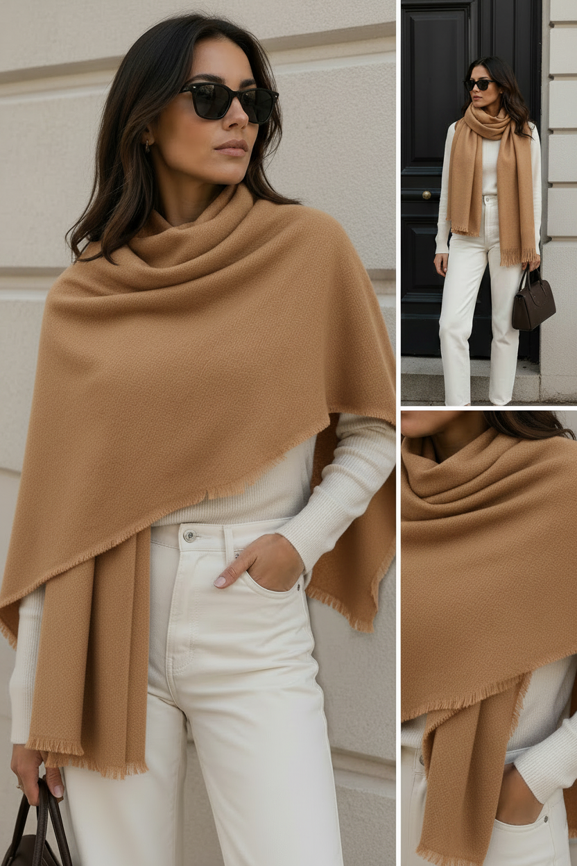 Sciarpa beige collage